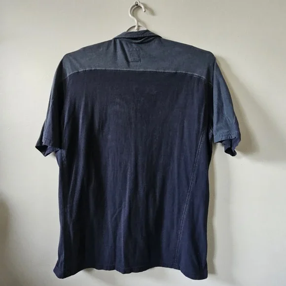 Kuhl Polo Shirt Men's Size XL 2 Tone Engineered Outdoor Adventure Black Gray - Picture 6 of 8